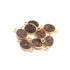 8 Pcs Pieces Mystic Sparkling Brown Druzzy Charm 925 Sterling Vermeil Oval Double Bail Connector. SS161