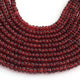 1 Strand Garnet Smooth Rondelles - Garnet Round Beads 4mm-5mm 16 Inches BR03555 - Tucson Beads