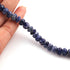 1 Long Strand Lapis Faceted Rondelles  - Gemstone Rondelles 8mm-10mm 8 Inches BR2108