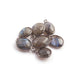7 Pcs Labradorite Oxidized Sterling Silver Faceted Assroted Shape Single Bail Pendant -16mmx9mm-18mmx11mm SS180 - Tucson Beads