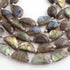 1 Strand Labradorite Faceted  "D"Shape Briolettes  -Semi Precious  Briolettes Beads 16mmx10mm -19mmx12mm -9.5 Inches BR02171