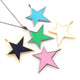 1 PC Multi Color Star Bakelite 925 Sterling Silver & Yellow Gold Vermeil Pendant 36mmx30mm- PDC00471 - Tucson Beads