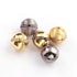 1 Pc Pave Diamond 925 Sterling Vermeil & Silver, Yellow Gold Vermeil Round Balls Beads - Diamond Beads- 12mm PDC00473