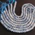 1 Strand Boulder Opal Smooth Rondelles -Semi Precious Gemstone Boulder Opal Rondelles Beads- 8mm-9mm 7.5 Inches BR03724