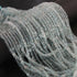 1 Long Strand Aquamarine Smooth Rondelles -Semi Precious Gemstone Aquamarine Rondelles Beads- 2mm-5mm 16 Inches BR03715