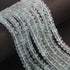 1 Long Strand Aquamarine Smooth Rondelles -Semi Precious Gemstone Aquamarine Rondelles Beads- 5mm-9mm 16 Inches BR03704