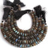 1 Strand Labradorite Faceted Rondelles -Semi Precious Gemstone Labradorite  Rondelles Beads- 8mm-13mm 8 Inches BR03716