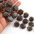 1   Strand  Labradorite Faceted Briolettes - Hexagon Shape Briolettes - 13mmx12mm -19mmx18mm- 9 Inches br03623