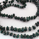 1 Strand   Emerald Faceted Tear Drop Briolettes- Emerald Gemstone Briolette 6mmx5mm-13mmx8mm- 18.5 inches-BR03616 - Tucson Beads