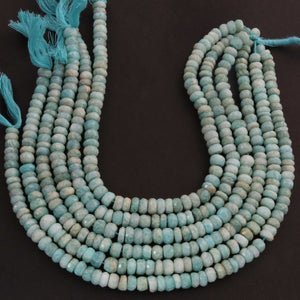 1  Strand Amazonite Faceted Roundells - 6mm-10.5 Inches BR858 - Tucson Beads
