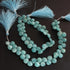 1  Strand Amazonite Faceted Heart Briolettes -Semi Precious Gemstone Amazonite Heart Beads -8mm-9mm -8.5 Inches BR02067