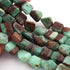 1 Strand Chrysoprase Faceted Tumbled Shape, Nuggets Beads , Step Cut , Briolettes - 13mmx12mm-20mmx16mm- 8 inches BR03633