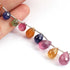 1 Strand AAA Quality Multi Sapphire Corundum Faceted Tear Drop Briolette 7mmx5mm-12mmx8mm-5  inches-BR1437