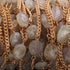 2 Feet Prehnite Oval Shape Connector Chain -  24k Gold Plated Bezel Continuous Connector Beaded Chain 12mmx6mm NSC0037