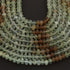 1 Strand Shaded Prehnite Faceted Rondelles - Gemstone Rondelles Shape  Beads 5mm-7mm- 9 Inches BR01553