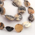 1 Strand Dendrite Opal Faceted Briolettes -Assorted Shape Briolettes 11mmx11mm-23mmx21mm 8.5 Inches BR01566