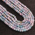 1 Long Strand Beautiful Shaded Lavender opal smooth rondelles  beads-Semi Precious Gem Stone Lavender Plain Opal Beads, - 5mm-7mm -16 Inches BR03739