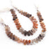 1  Strand Multi Moonstone Faceted Briolettes -Pear Shape Briolettes- 7mmx6mm-11mmx6mm- 8 Inches BR02087
