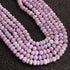 1 Long Strand Beautiful Lavender opal smooth rondelles  beads-Semi Precious Gem Stone Lavender Plain Opal Beads, - 6mm-7mm -16 Inches BR03738