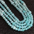 1 Long Strand Beautiful Peru opal smooth rondelles  beads-Semi Precious Gem Stone Peru Plain Opal Beads, - 5mm-6mm -16 Inches BR03740