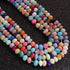 1 Long Strand Beautiful Multi Opal smooth rondelles  beads-Semi Precious Gem Stone Multi Plain Opal Beads, - 7mm -8mm -16 Inches BR03731