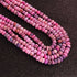 1 Long Strand Beautiful Pink  Opal smooth rondelles  beads-Semi Precious Gem Stone Pink Plain Opal Beads, - 7mm  -16 Inches BR03749