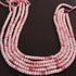 1  Strand  Pink Opal  Faceted Rondelles Shape Beads - Semi Precious Gemstone Beads -6mm-14.5 Inches - BR02533
