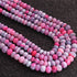 1 Long Strand Beautiful Shaded Pink  Opal smooth rondelles  beads-Semi Precious Gem Stone Shaded Pink Plain Opal Beads, -6mm -16 Inches BR03755