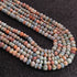 1 Long Strand Beautiful  Mix Multi  Opal smooth rondelles  beads-Semi Precious Gem Stone Mix Multi   Plain Opal Beads, -5mm -7mm-16 Inches BR03761