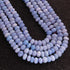 1 Long Strand Beautiful  Blue Opal Smooth Rondelles  Beads-Semi Precious Gem Stone Blue  Plain Opal Beads, -7mm-8mm-16 Inches BR03778