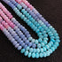 1 Long Strand Beautiful  Multi Color Opal Smooth Rondelles  Beads-Semi Precious Gem Stone Multi Color  Plain Opal Beads, 8mm-9mm-16 Inches BR03780