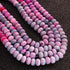1 Long Strand Beautiful Shaded Pink & Purple Color Opal Smooth Rondelles  Beads-Semi Precious Plain Opal Beads, - 8mm-9mm 16 inches BR03766