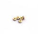 1 Pc Pave Diamond Designer Spacer Beads - Pave Jewelry 925 Sterling Silver & Vermeil , Rose &Yellow Gold Vermeil4mm PDC215 - Tucson Beads