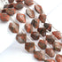 1 Strand Unakite Faceted Fancy  Briolettes -  Fancy Shape Briolettes -13mmx15mm-15mmx17mm -8 Inches BR03856