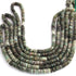 1 Strand AAA+ Shaded Emerald Smooth Tyre, Wheel Shape Beads - Heishi Shape Gemstone Beads 6mm 16 Inches BR03805