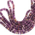 1 Strand AAA+ Ametrine  Smooth Tyre, Wheel Shape Beads - Heishi Shape Gemstone Beads 7mm-8mm 16 Inches BR03797