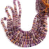 1 Strand AAA+ Ametrine  Smooth Tyre, Wheel Shape Beads - Heishi Shape Gemstone Beads 6mm-7mm 16 Inches BR03812