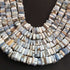 1 Strand AAA+ Boulder Opal Smooth Square Heishi Shape Beads - Thin Chips Gemstone Beads 7mm-8mm 16 Inches BR03809