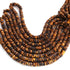 1 Strand AAA+ Brown Tiger Eye Smooth Tyre, Wheel Shape Beads - Heishi Shape Gemstone Beads 6mm-7mm 16 Inches BR03827