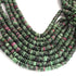 1 Strand AAA+  Ruby Zoisite Smooth Tyre, Wheel Shape Beads - Heishi Shape  Gemstone Beads 7mm-8mm 16 Inches BR03825