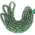 1 Strand AAA+  Green Strawbeery  Smooth Tyre, Wheel Shape Beads - Heishi Shape  Gemstone Beads 7mm-8mm 16 Inches BR03829