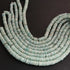 1 Strand AAA+ Amazonite  Smooth Tyre, Wheel Shape Beads - Heishi Shape Gemstone Beads 6mm-7mm 16 Inches BR03828