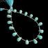 1 Strand Natural Sleeping Beauty Arizona Turquoise Faceted Tear Drop Briolettes -Semi precious Arizona Turquoise Tear Beads- 8mm-11mm 9 Inches BR1243