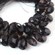1  Strand Smoky Quartz Faceted Briolettes -Pear Shape  Briolettes  12mmx9mm-21mmx13mm -8 Inches BR03355 - Tucson Beads