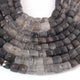 1  Strand Shaded Black Rutile Faceted Briolettes - Cube Shape Briolettes  7mm-9mm  -8 Inches BR03348 - Tucson Beads