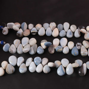 1  Strand  Boulder Opal Smooth Briolettes -Pear Shape  Briolettes  25mmx16mm-10mmx10mm-10 Inches BR03353 - Tucson Beads