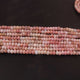 1  Strand Shaded Pink Opal  Faceted Rondelles  -8mm-12 Inches - BR03351 - Tucson Beads