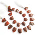 1 Strand Unakite Faceted Pentagon Briolettes -Unakite  Pentagon Gemstone Briolettes -17mmx9mm- 20mmx14mm - 8 Inches br03855