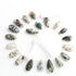 1 Strand Green Moss Agate Faceted Pear Briolettes-Green Moss Agate Pear Gemstone Beads -17mmX9mm -22mmx12mm-11 Inches -BR1072