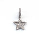 1 pc Pave Diamond Tiny Sun Star Charm ,Sterling Silver Charm, Vermeil Pave diamond Finding, jewelry making supplies 15mmx12mm PDC00219 - Tucson Beads